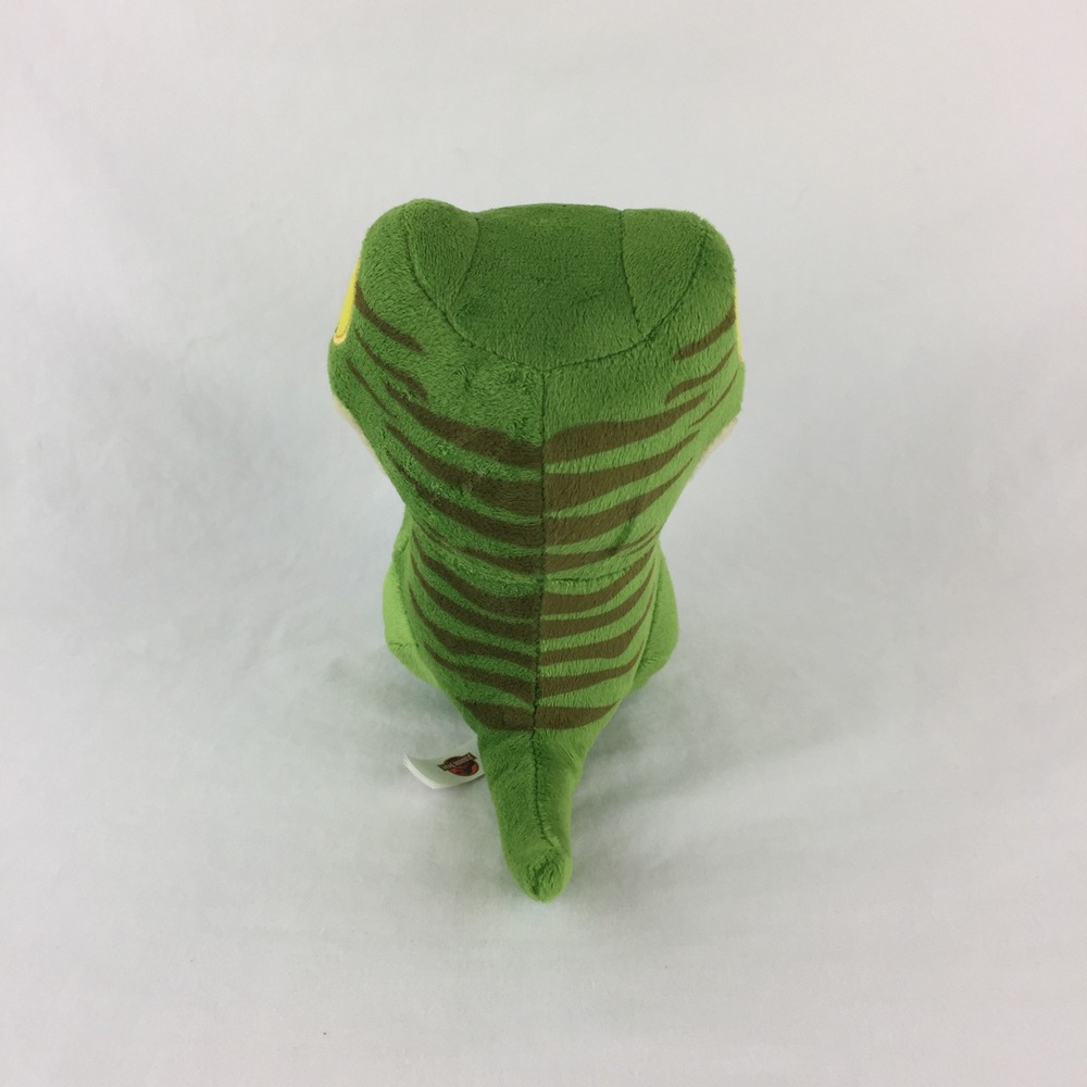 Jurassic Park Velociraptor Plush 6" Green Dinosaur 2022 Striped Toy Factory - Picture 4 of 9